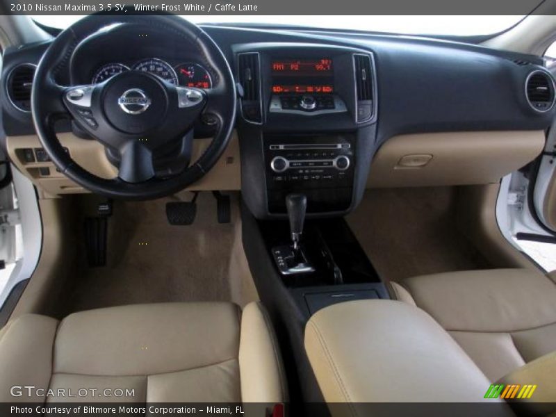 Winter Frost White / Caffe Latte 2010 Nissan Maxima 3.5 SV