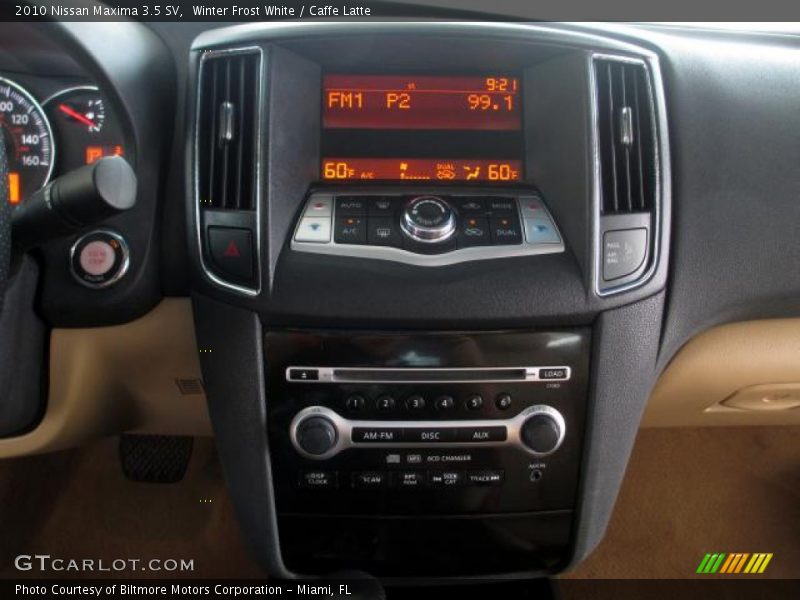 Winter Frost White / Caffe Latte 2010 Nissan Maxima 3.5 SV