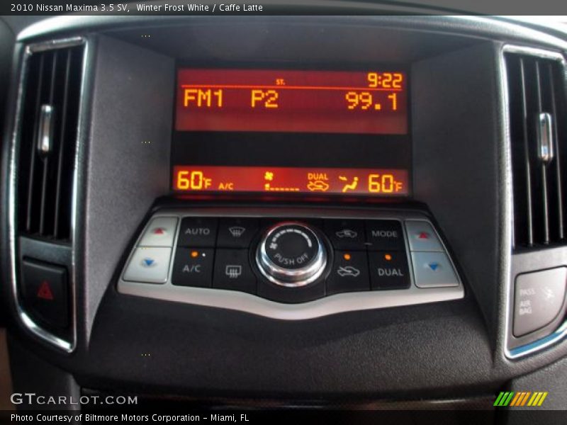 Winter Frost White / Caffe Latte 2010 Nissan Maxima 3.5 SV