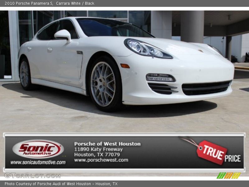 Carrara White / Black 2010 Porsche Panamera S