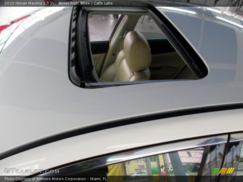 Winter Frost White / Caffe Latte 2010 Nissan Maxima 3.5 SV