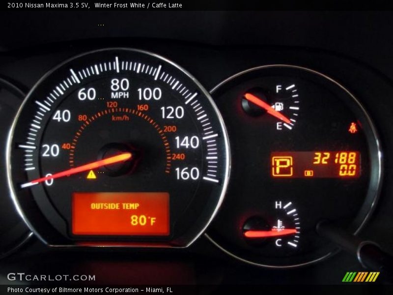 Winter Frost White / Caffe Latte 2010 Nissan Maxima 3.5 SV