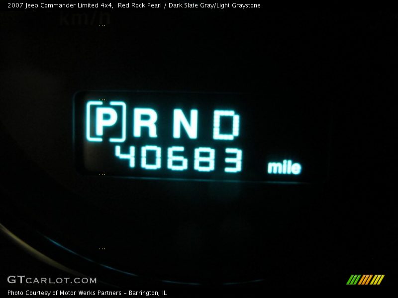 Red Rock Pearl / Dark Slate Gray/Light Graystone 2007 Jeep Commander Limited 4x4