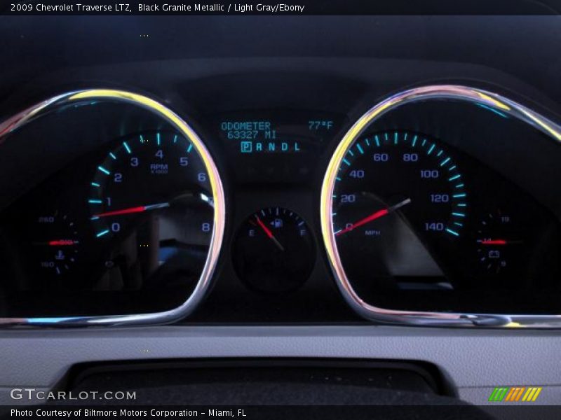 Black Granite Metallic / Light Gray/Ebony 2009 Chevrolet Traverse LTZ