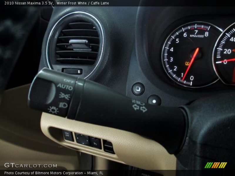 Winter Frost White / Caffe Latte 2010 Nissan Maxima 3.5 SV