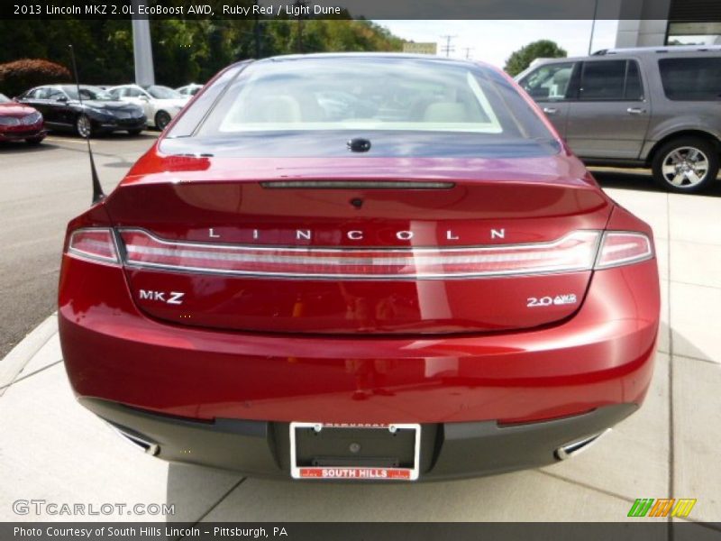 Ruby Red / Light Dune 2013 Lincoln MKZ 2.0L EcoBoost AWD