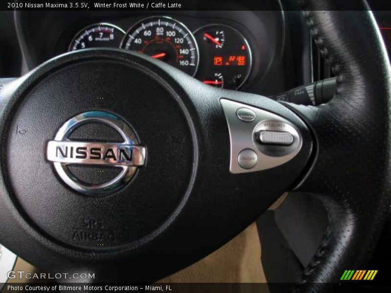 Winter Frost White / Caffe Latte 2010 Nissan Maxima 3.5 SV
