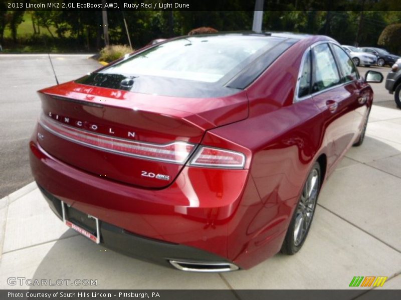 Ruby Red / Light Dune 2013 Lincoln MKZ 2.0L EcoBoost AWD