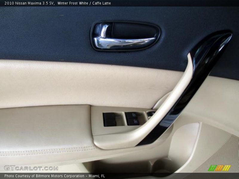 Winter Frost White / Caffe Latte 2010 Nissan Maxima 3.5 SV