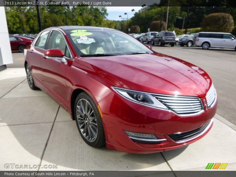 Ruby Red / Light Dune 2013 Lincoln MKZ 2.0L EcoBoost AWD