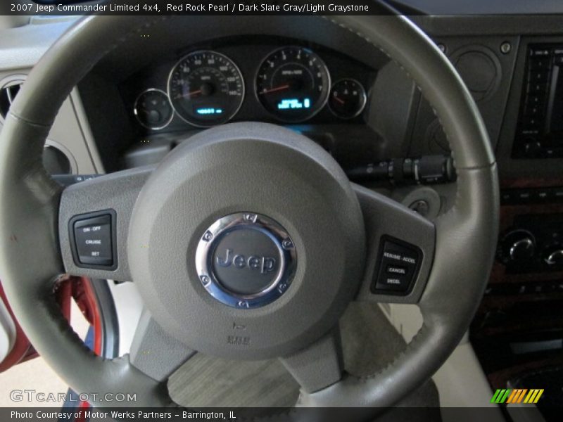 Red Rock Pearl / Dark Slate Gray/Light Graystone 2007 Jeep Commander Limited 4x4
