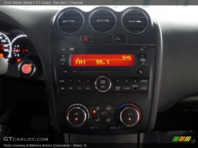 Red Alert / Charcoal 2012 Nissan Altima 2.5 S Coupe
