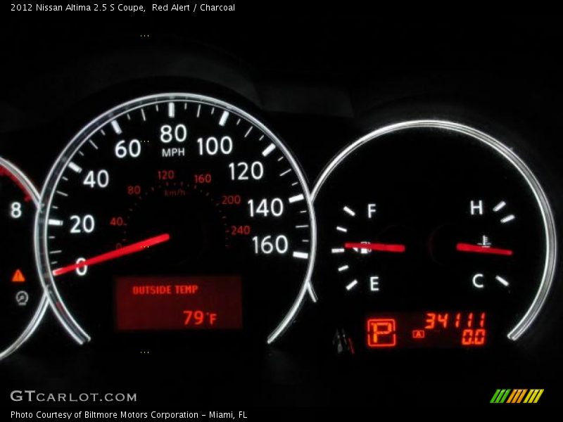Red Alert / Charcoal 2012 Nissan Altima 2.5 S Coupe