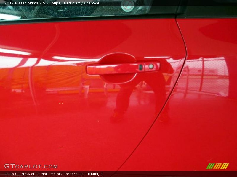 Red Alert / Charcoal 2012 Nissan Altima 2.5 S Coupe