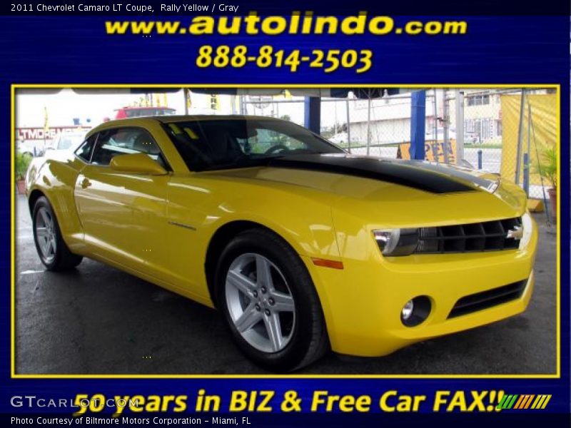 Rally Yellow / Gray 2011 Chevrolet Camaro LT Coupe