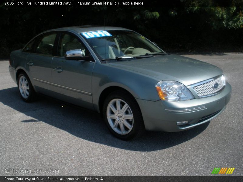 Titanium Green Metallic / Pebble Beige 2005 Ford Five Hundred Limited AWD