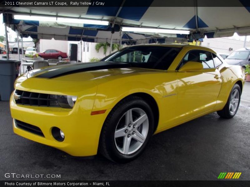 Rally Yellow / Gray 2011 Chevrolet Camaro LT Coupe