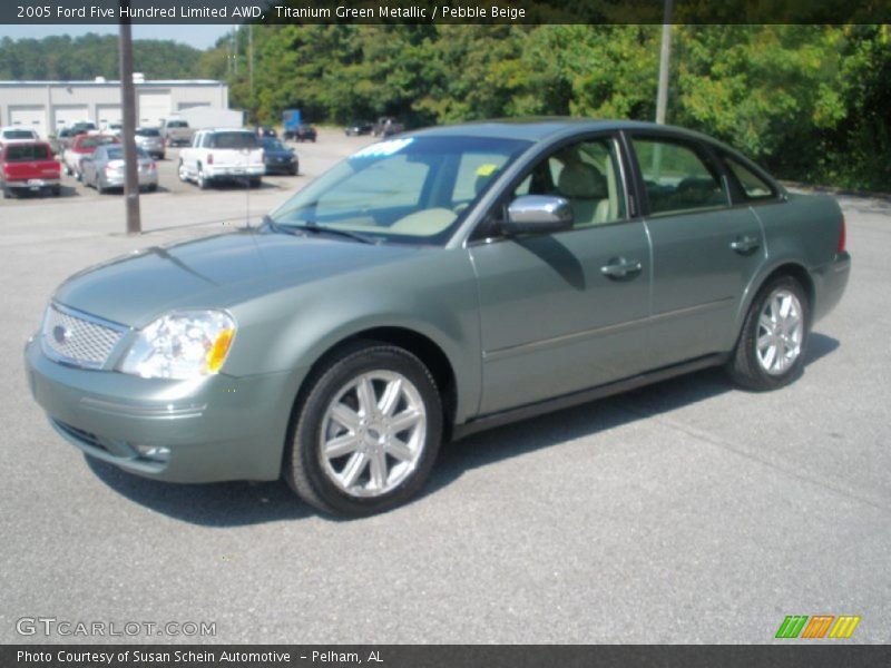 Titanium Green Metallic / Pebble Beige 2005 Ford Five Hundred Limited AWD