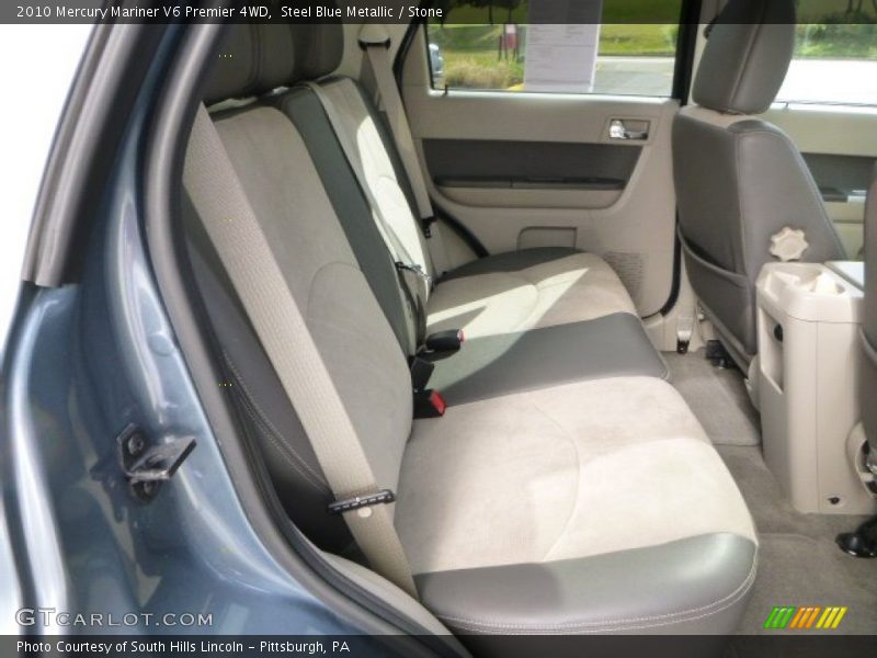 Steel Blue Metallic / Stone 2010 Mercury Mariner V6 Premier 4WD