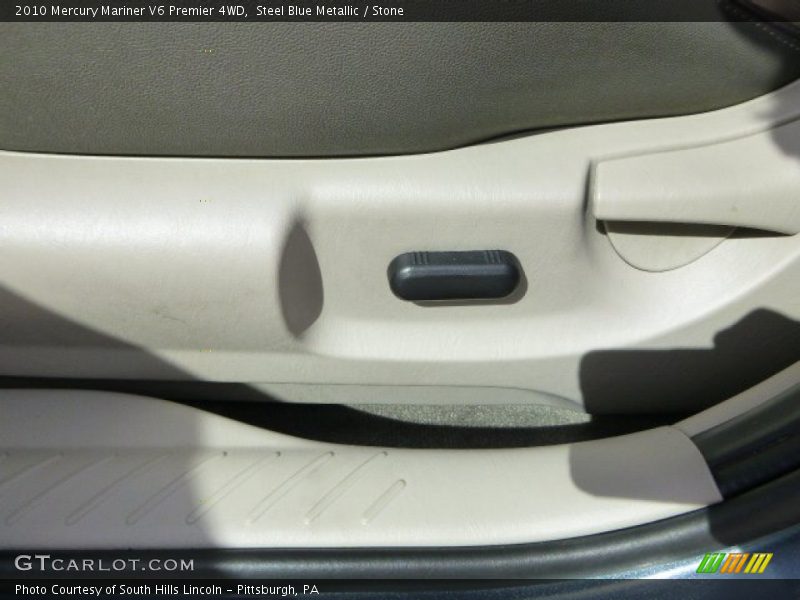 Steel Blue Metallic / Stone 2010 Mercury Mariner V6 Premier 4WD