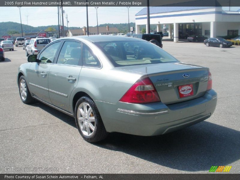 Titanium Green Metallic / Pebble Beige 2005 Ford Five Hundred Limited AWD