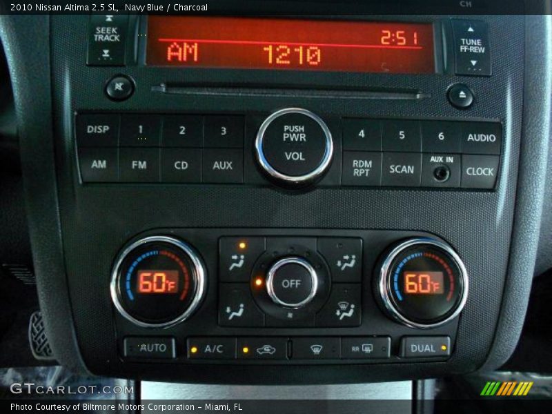 Navy Blue / Charcoal 2010 Nissan Altima 2.5 SL