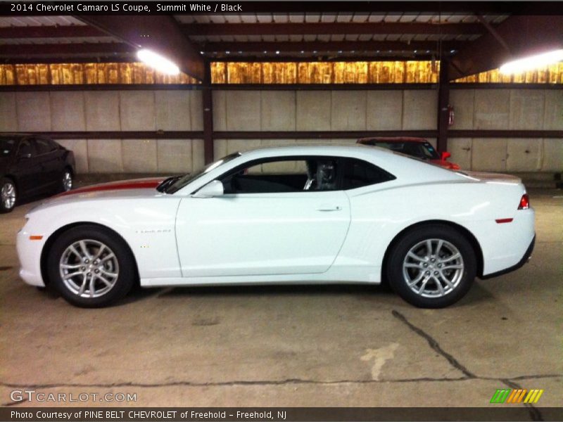 Summit White / Black 2014 Chevrolet Camaro LS Coupe