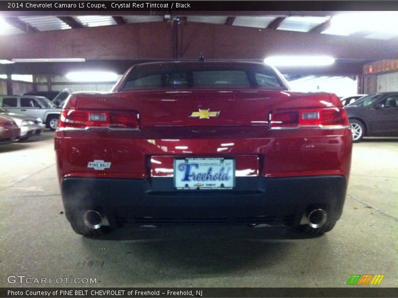 Crystal Red Tintcoat / Black 2014 Chevrolet Camaro LS Coupe