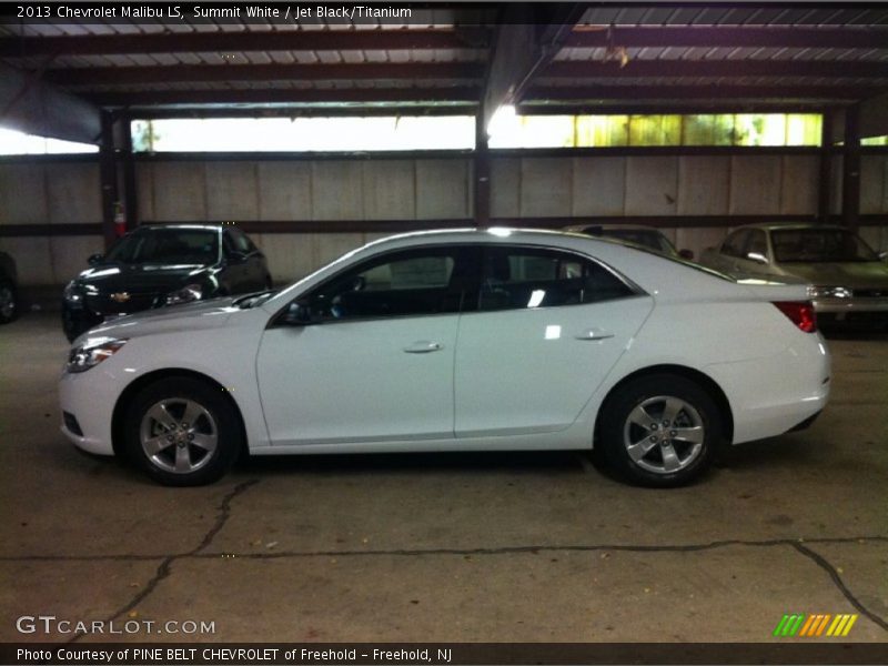 Summit White / Jet Black/Titanium 2013 Chevrolet Malibu LS