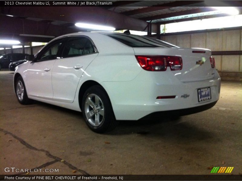 Summit White / Jet Black/Titanium 2013 Chevrolet Malibu LS