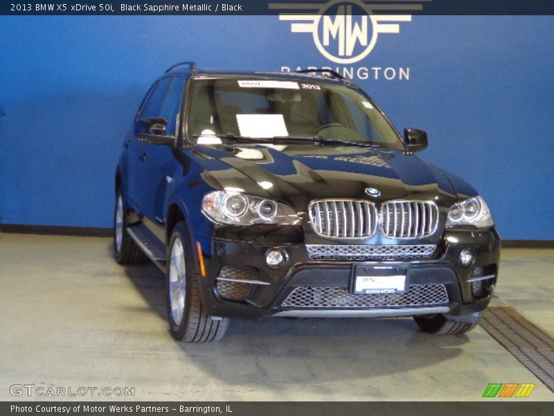 Black Sapphire Metallic / Black 2013 BMW X5 xDrive 50i