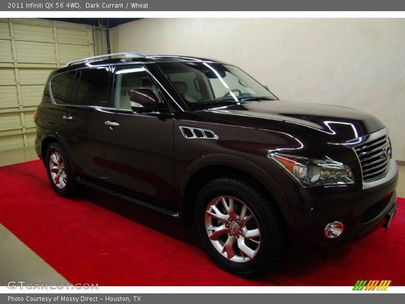 Dark Currant / Wheat 2011 Infiniti QX 56 4WD