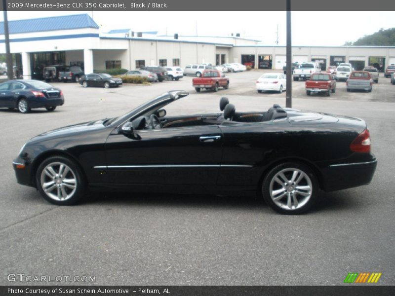 Black / Black 2009 Mercedes-Benz CLK 350 Cabriolet