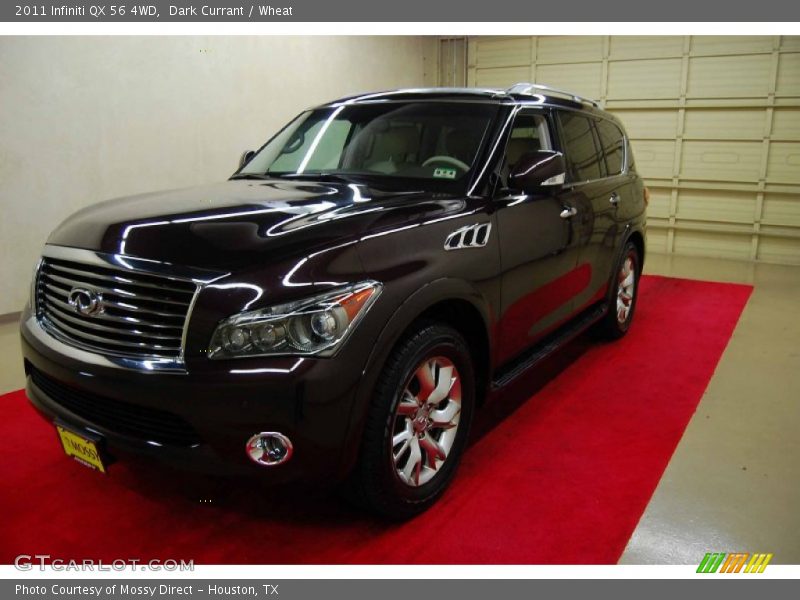 Dark Currant / Wheat 2011 Infiniti QX 56 4WD