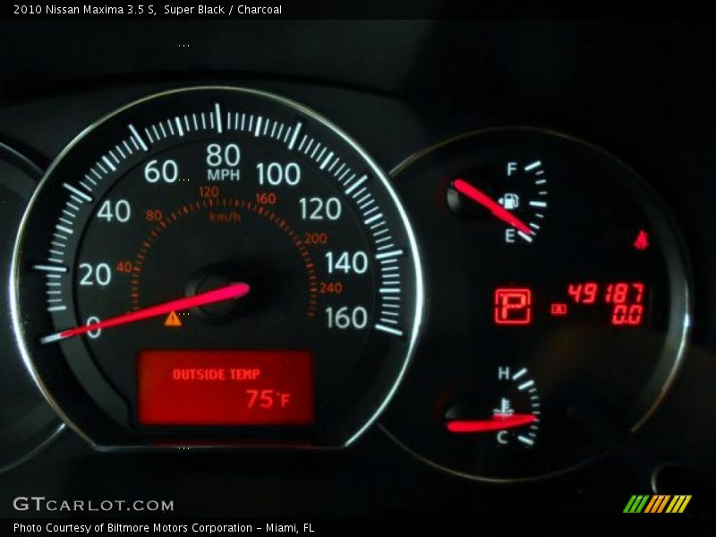 Super Black / Charcoal 2010 Nissan Maxima 3.5 S