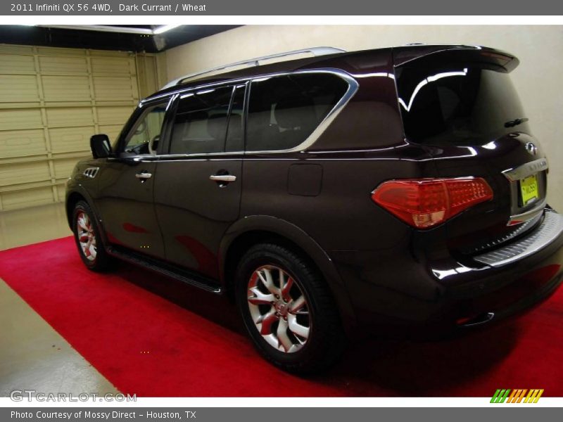 Dark Currant / Wheat 2011 Infiniti QX 56 4WD