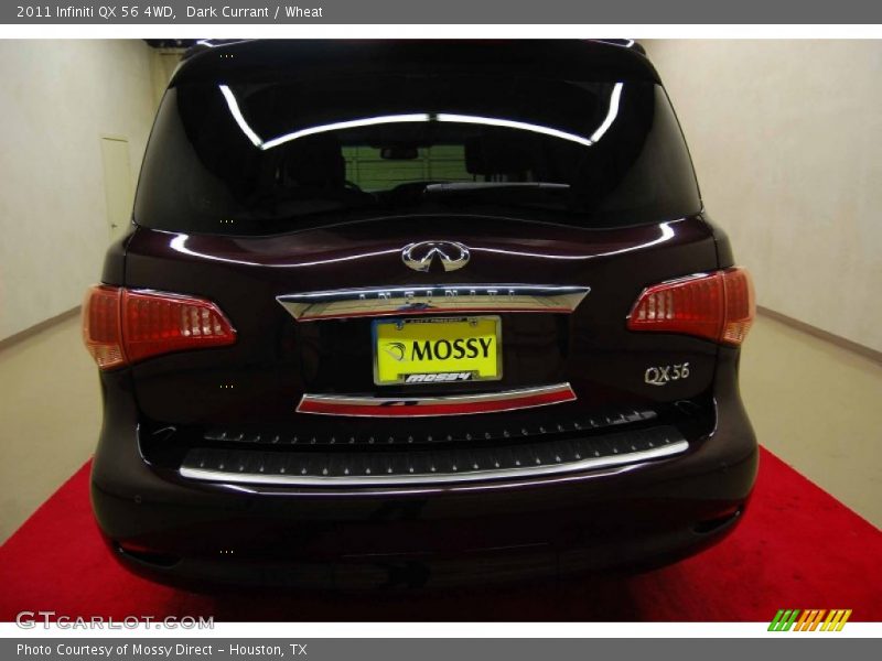 Dark Currant / Wheat 2011 Infiniti QX 56 4WD