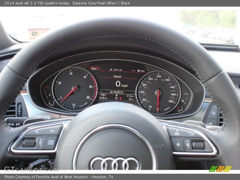 Daytona Grey Pearl Effect / Black 2014 Audi A6 3.0 TDI quattro Sedan