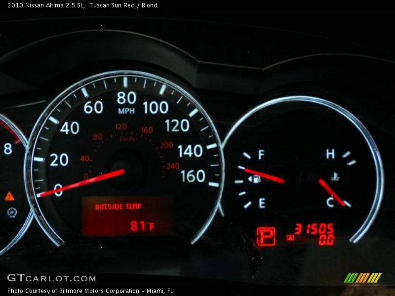 Tuscan Sun Red / Blond 2010 Nissan Altima 2.5 SL