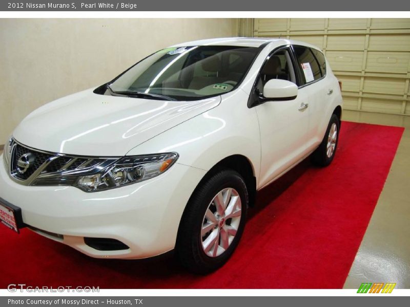 Pearl White / Beige 2012 Nissan Murano S