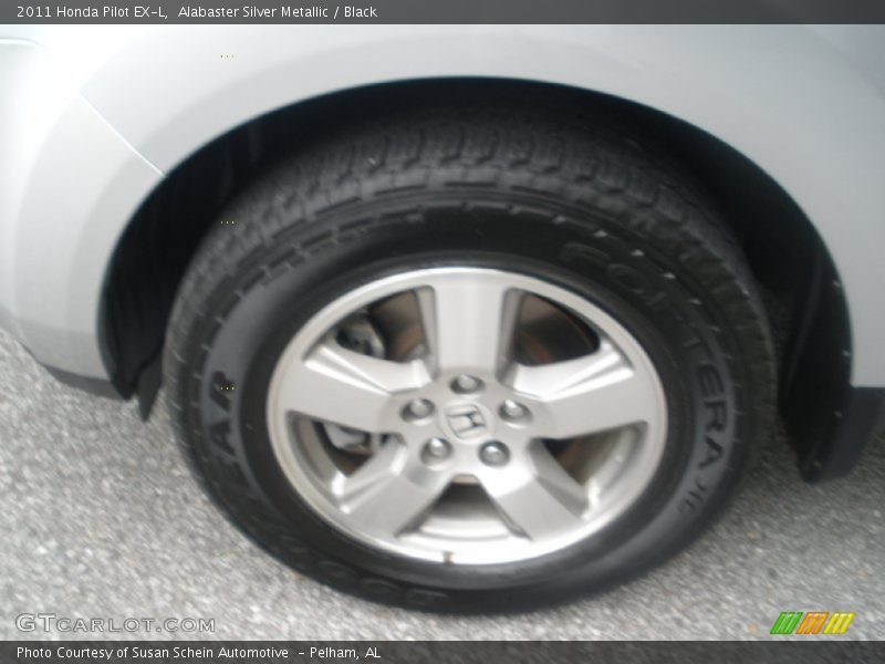 Alabaster Silver Metallic / Black 2011 Honda Pilot EX-L