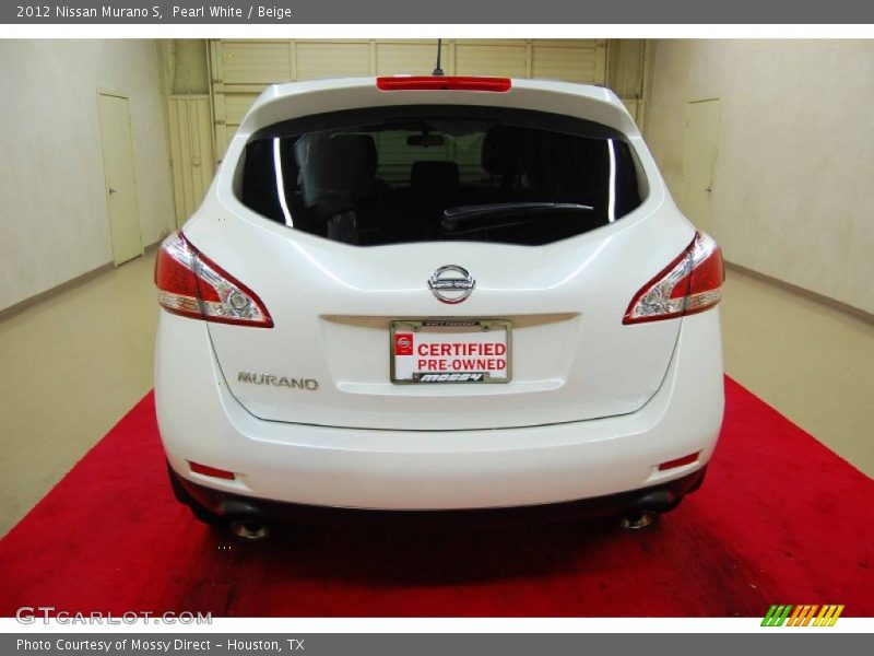 Pearl White / Beige 2012 Nissan Murano S