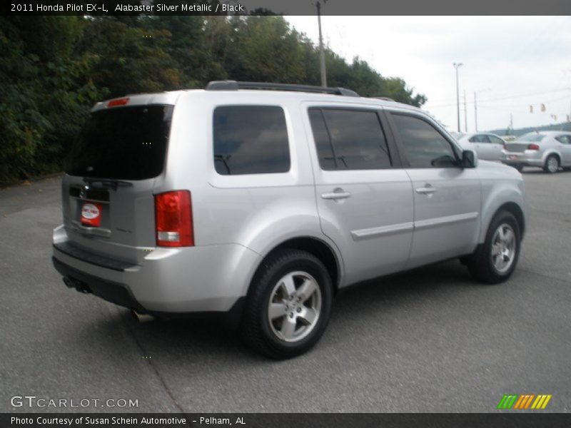 Alabaster Silver Metallic / Black 2011 Honda Pilot EX-L