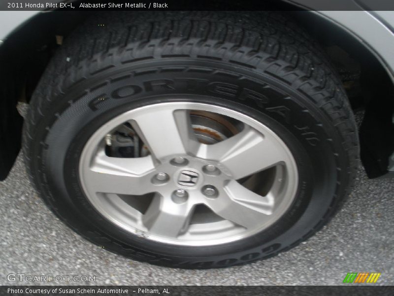 Alabaster Silver Metallic / Black 2011 Honda Pilot EX-L