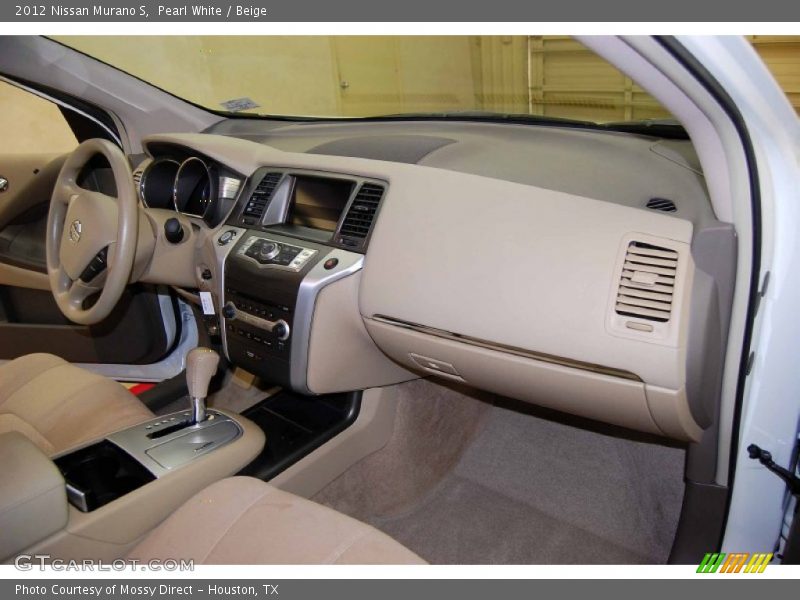 Pearl White / Beige 2012 Nissan Murano S