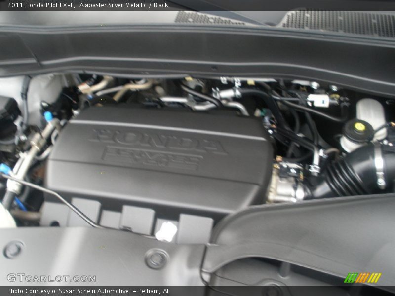Alabaster Silver Metallic / Black 2011 Honda Pilot EX-L