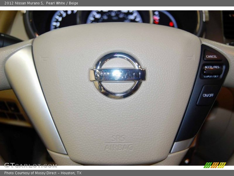 Pearl White / Beige 2012 Nissan Murano S