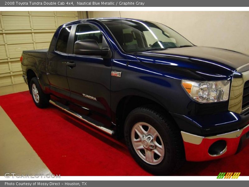 Nautical Blue Metallic / Graphite Gray 2008 Toyota Tundra Double Cab 4x4
