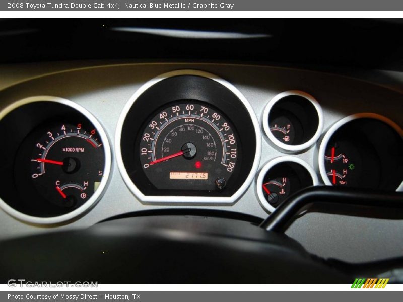 Nautical Blue Metallic / Graphite Gray 2008 Toyota Tundra Double Cab 4x4
