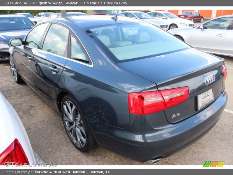 Aviator Blue Metallic / Titanium Gray 2014 Audi A6 2.0T quattro Sedan